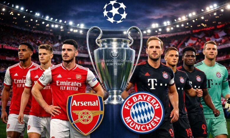 Aufstellungen: Teilnehmer: FC Arsenal Gegen FC Bayern München