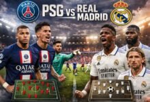 Aufstellungen: Teilnehmer: PSG Gegen Real Madrid