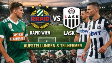 Aufstellungen: Teilnehmer: Rapid Wien Gegen Lask