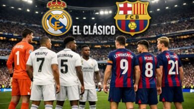 Aufstellungen: Teilnehmer: Real Madrid Gegen FC Barcelona