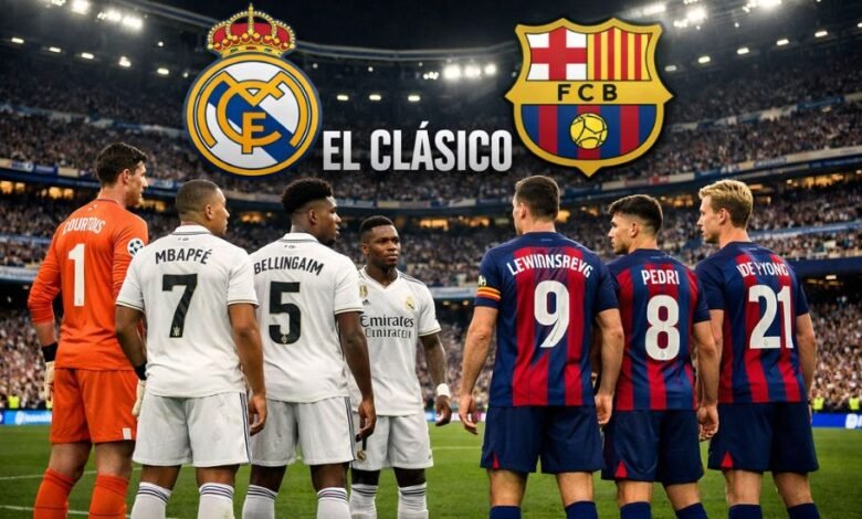 Aufstellungen: Teilnehmer: Real Madrid Gegen FC Barcelona