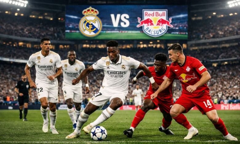 Aufstellungen: Teilnehmer: Real Madrid Gegen RB Salzburg